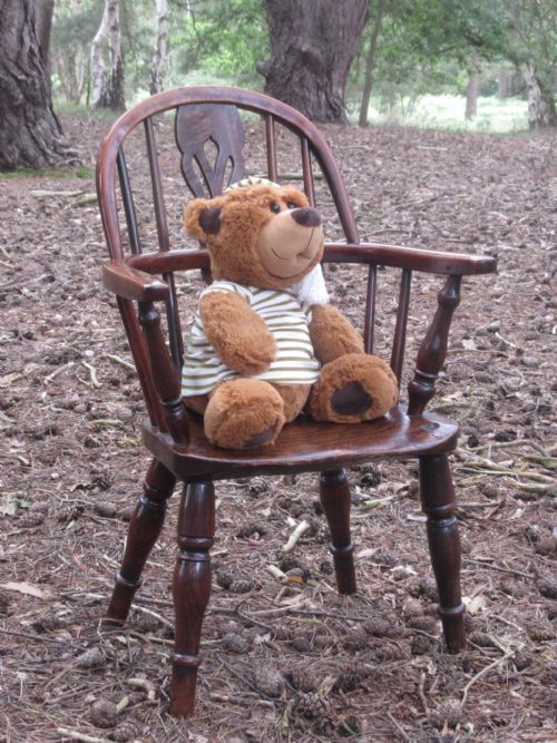 19TH CENTURY YEWWOOD CHILDS WINDSOR CHAIR CIRCA 1810 1840 - ADDITIONAL PHOTO 1