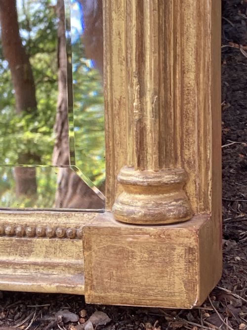 LATE 18TH CENTURY GILT WOOD PIER GLASS GILT WOOD MIRROR IN THE QUEEN ANNE STYLE CIRCA 1790 - ADDITIONAL PHOTO 3