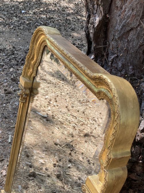 LATE 18TH CENTURY GILT WOOD PIER GLASS GILT WOOD MIRROR IN THE QUEEN ANNE STYLE CIRCA 1790 - ADDITIONAL PHOTO 6