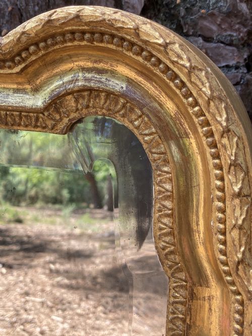 LATE 18TH CENTURY GILT WOOD PIER GLASS GILT WOOD MIRROR IN THE QUEEN ANNE STYLE CIRCA 1790 - ADDITIONAL PHOTO 8