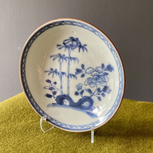 CHINESE BLUE AND WHITE EXPORT NANKING CARGO SAUCER CIRCA 1750 - ADDITIONAL PHOTO 6