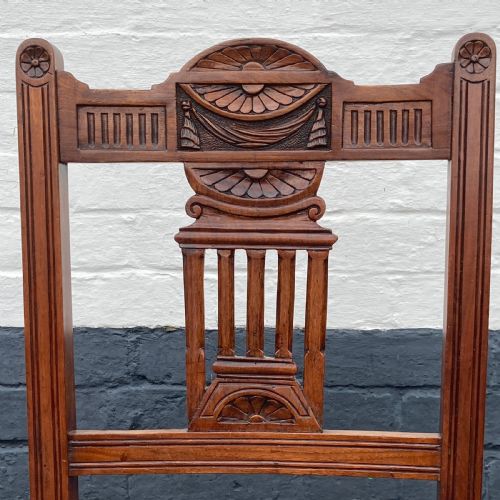 fig 2. Six Edwardian Walnut Dining Chairs, Circa 1900