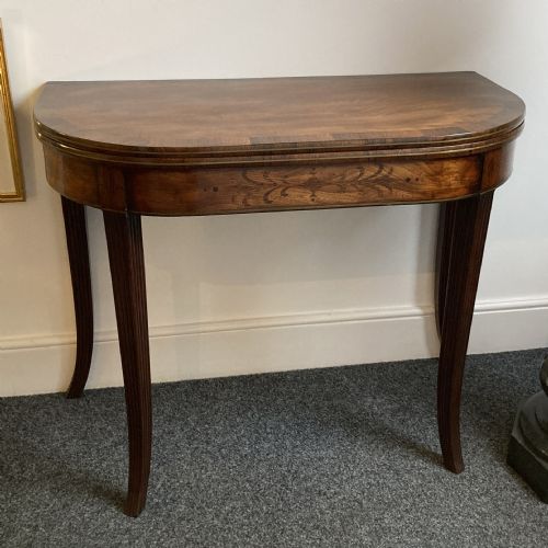 LATE GEORGIAN MAHOGANY TEA TABLE CIRCA 1800 - ADDITIONAL PHOTO 1