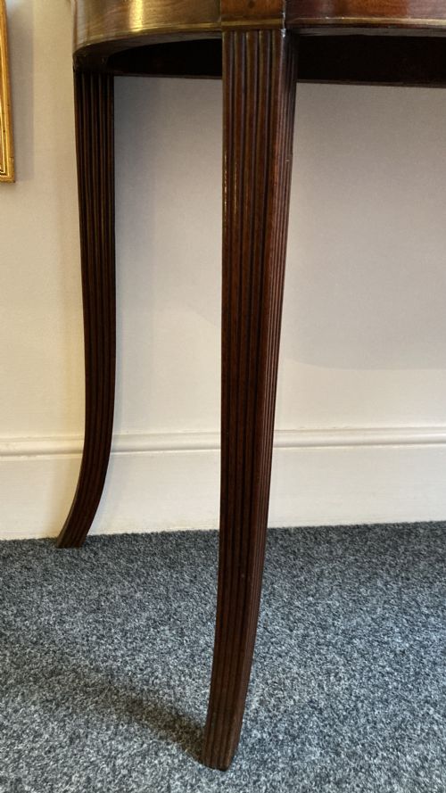 LATE GEORGIAN MAHOGANY TEA TABLE CIRCA 1800 - ADDITIONAL PHOTO 6