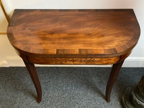 LATE GEORGIAN MAHOGANY TEA TABLE CIRCA 1800 - ADDITIONAL PHOTO 7