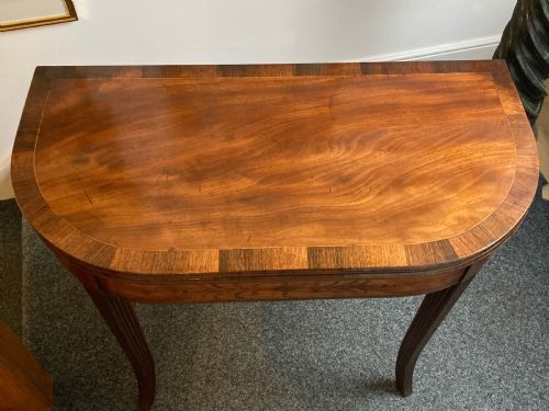 LATE GEORGIAN MAHOGANY TEA TABLE CIRCA 1800 - ADDITIONAL PHOTO 8