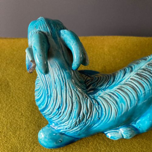 PAIR OF CHINESE TURQUOISE GLAZED PORCELAIN GOATS QING DYNASTY EARLY 19TH CENTURY - ADDITIONAL PHOTO 10