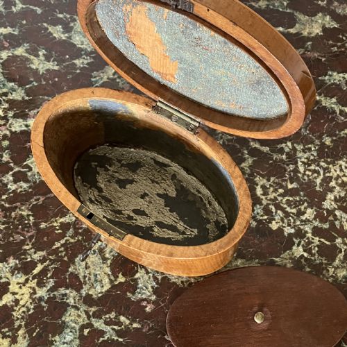 GEORGE III OVAL TEA CADDY CIRCA 1790 - ADDITIONAL PHOTO 6