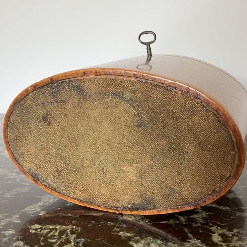 GEORGE III OVAL TEA CADDY CIRCA 1790 - ADDITIONAL PHOTO 8