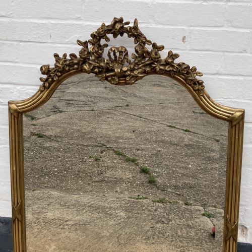 DELIGHTFUL FRENCH GILTWOOD MIRROR CIRCA 19TH CENTURY - ADDITIONAL PHOTO 1