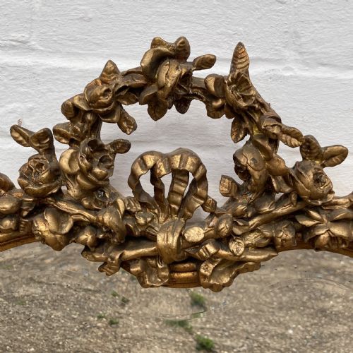 DELIGHTFUL FRENCH GILTWOOD MIRROR CIRCA 19TH CENTURY - ADDITIONAL PHOTO 4