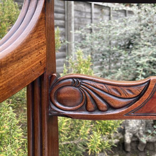 GEORGE III MAHOGANY DESK CHAIR CIRCA 1800 - ADDITIONAL PHOTO 2