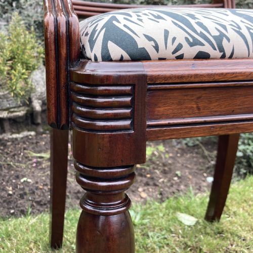 GEORGE III MAHOGANY DESK CHAIR CIRCA 1800 - ADDITIONAL PHOTO 5