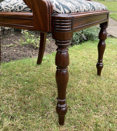 GEORGE III MAHOGANY DESK CHAIR CIRCA 1800 - ADDITIONAL PHOTO 7