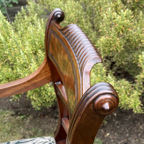 GEORGE III MAHOGANY DESK CHAIR CIRCA 1800 - ADDITIONAL PHOTO 10