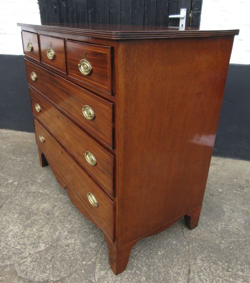 GEORGE III SCOTTISH MAHOGANY CHEST OF DRAWERS CIRCA 1810 - ADDITIONAL PHOTO 4