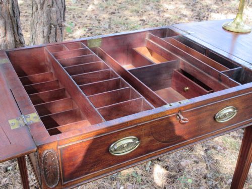 GEORGE III MAHOGANY ESTATE RENT TABLE WRITING TABLE OR DESK CIRCA 1775 - ADDITIONAL PHOTO 1