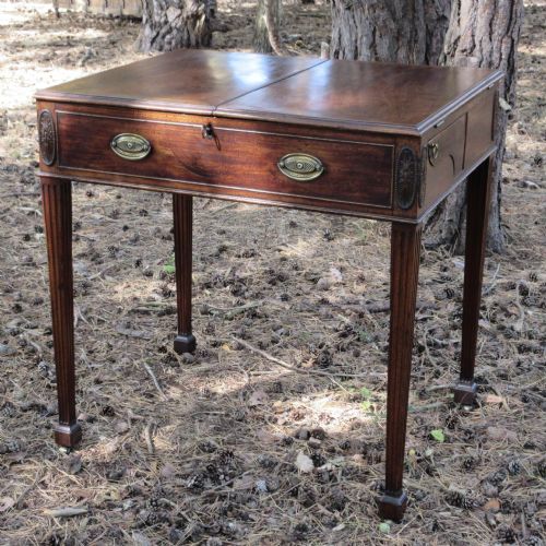 GEORGE III MAHOGANY ESTATE RENT TABLE WRITING TABLE OR DESK CIRCA 1775 - ADDITIONAL PHOTO 3