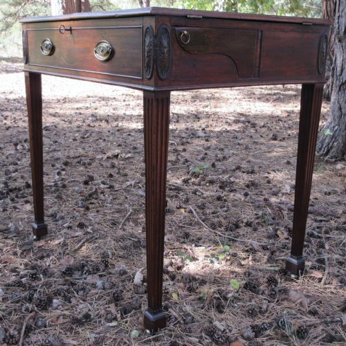 GEORGE III MAHOGANY ESTATE RENT TABLE WRITING TABLE OR DESK CIRCA 1775 - ADDITIONAL PHOTO 4