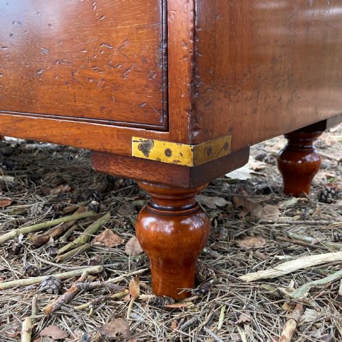 MAHOGANY SECRETAIRE MILITARY CAMPAIGN CHEST CIRCA 1899 - ADDITIONAL PHOTO 11