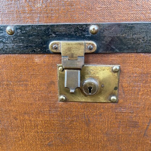 VINTAGE STEAMER CABIN TRUNK CIRCA 1880 - ADDITIONAL PHOTO 4