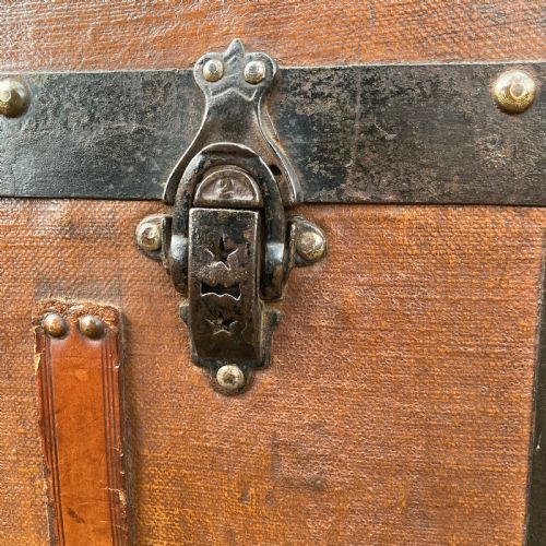 VINTAGE STEAMER CABIN TRUNK CIRCA 1880 - ADDITIONAL PHOTO 6
