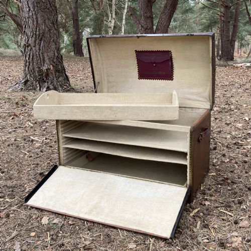 VINTAGE STEAMER CABIN TRUNK CIRCA 1880 - ADDITIONAL PHOTO 15