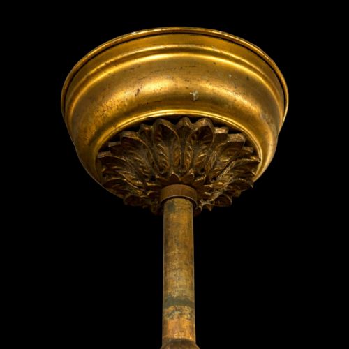FINE ANTIQUE GILT BRONZE CRYSTAL 18LIGHT CHANDELIER CIRCA 1920 - ADDITIONAL PHOTO 6