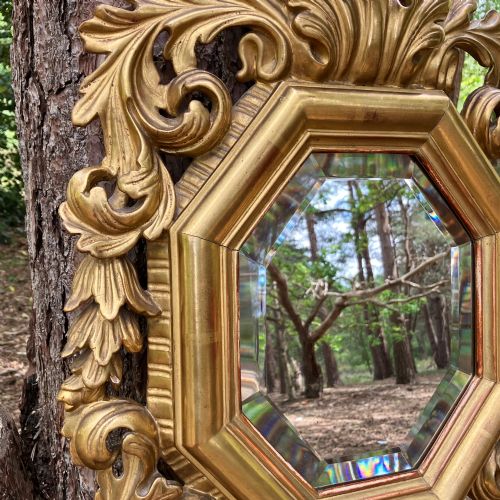 19TH CENTURY FRENCH GILTWOOD GIRANDOLE MIRROR CIRCA 1880 - ADDITIONAL PHOTO 10