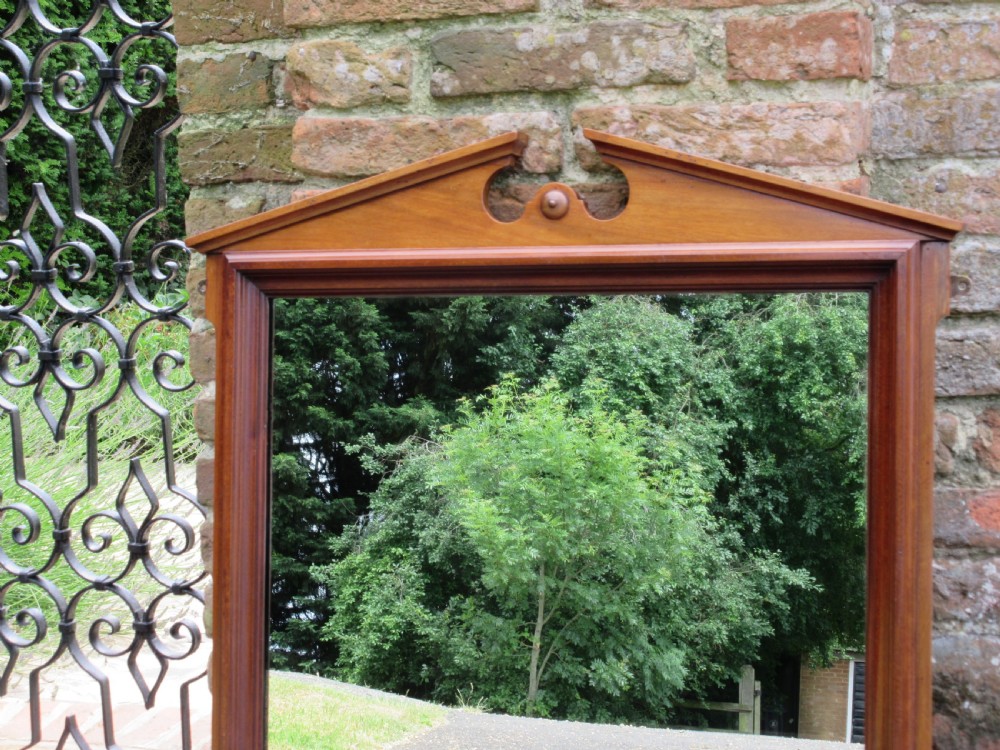 MAHOGANY WALL MIRROR, CIRCA 1885 View II