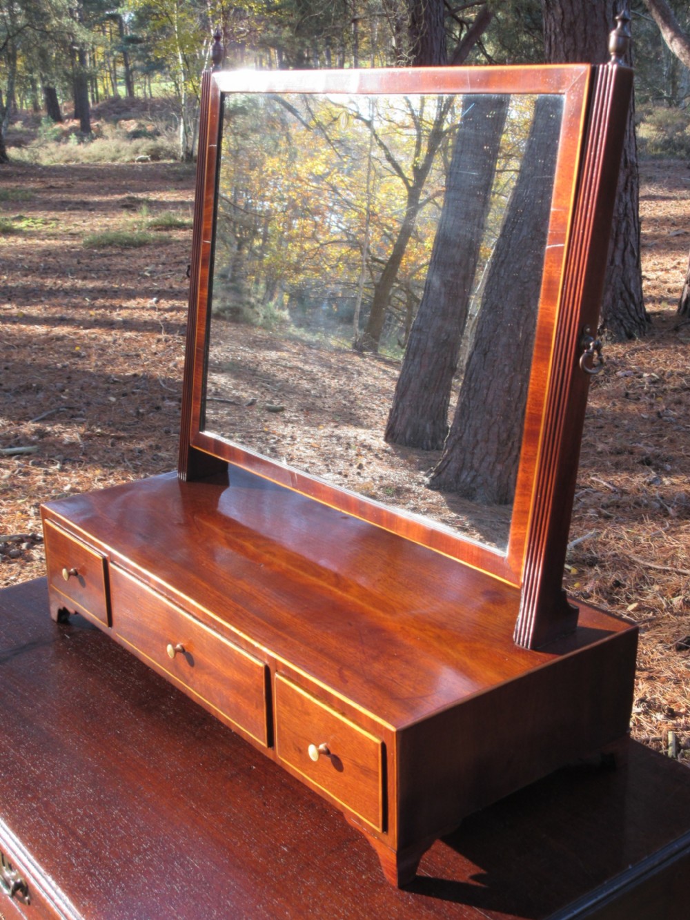 Regency Mahogany Toilet or Dressing Table Mirror, Circa 1815 View II