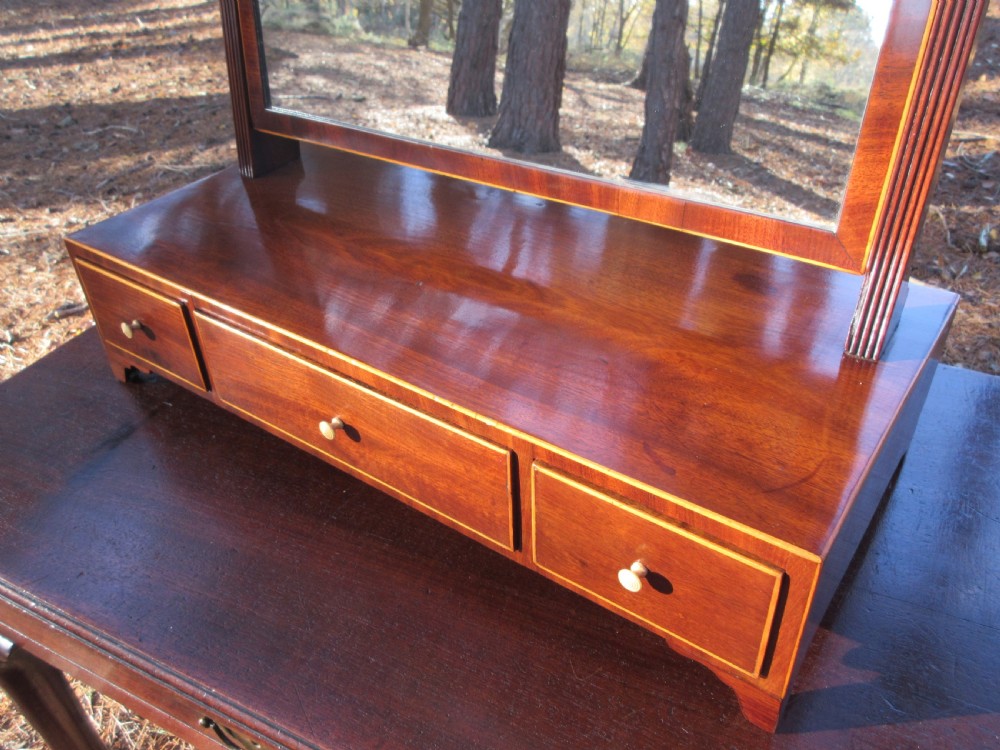 Regency Mahogany Toilet or Dressing Table Mirror, Circa 1815 View IV