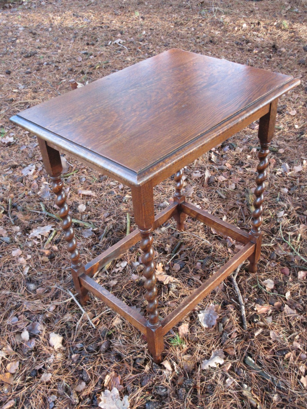 Edwardian Oak Occasional Table, Circa 1900 View III