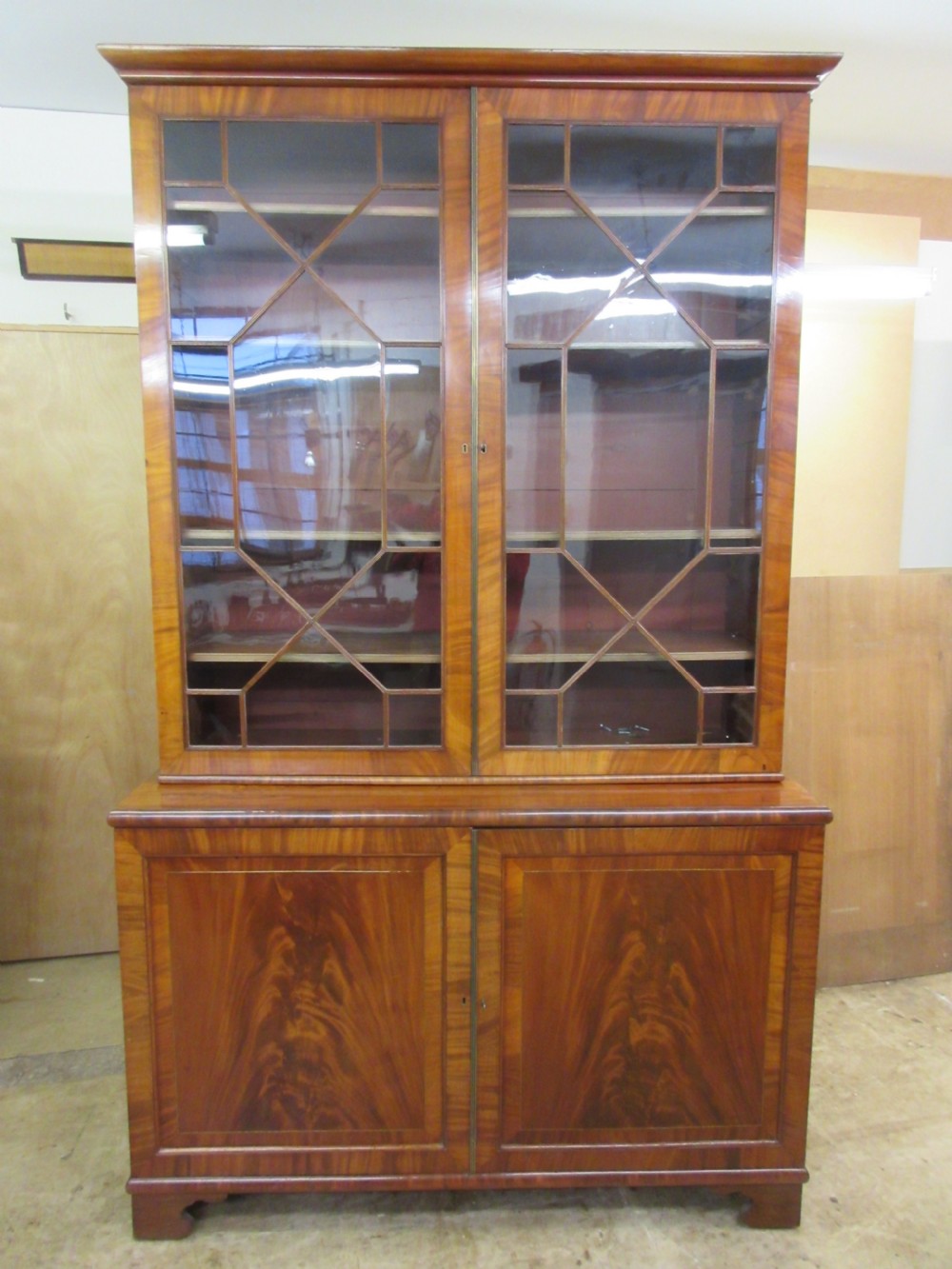 Georgian Mahogany Bookcase, Circa 1800