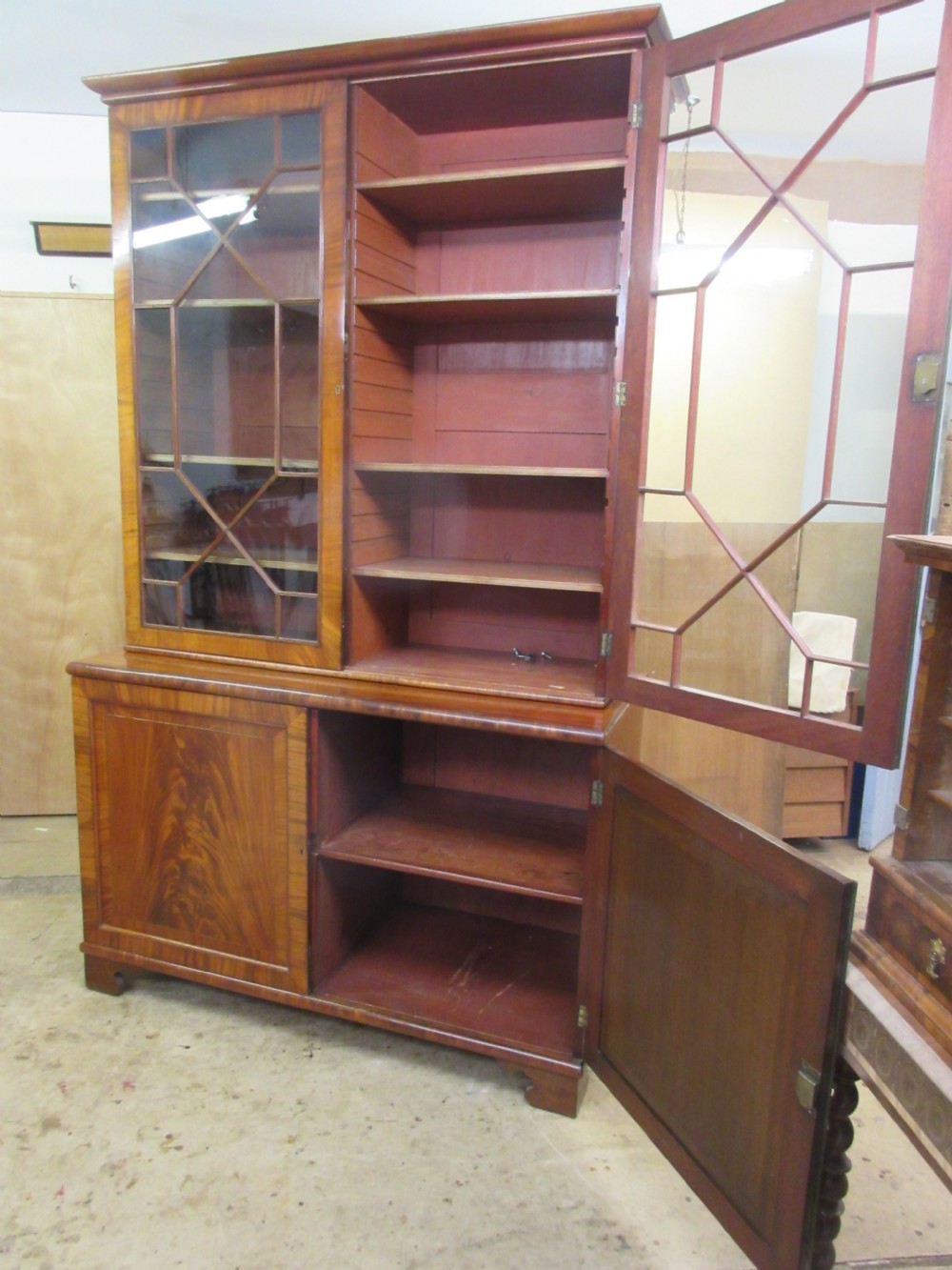 Georgian Mahogany Bookcase, Circa 1800 View IV