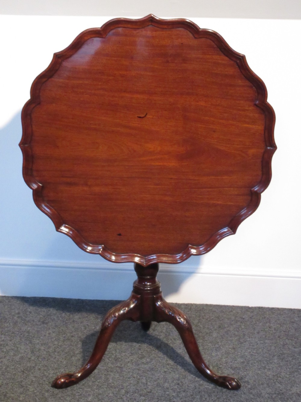 George III Mahogany Tripod, Supper or Lamp Table, Circa 1775