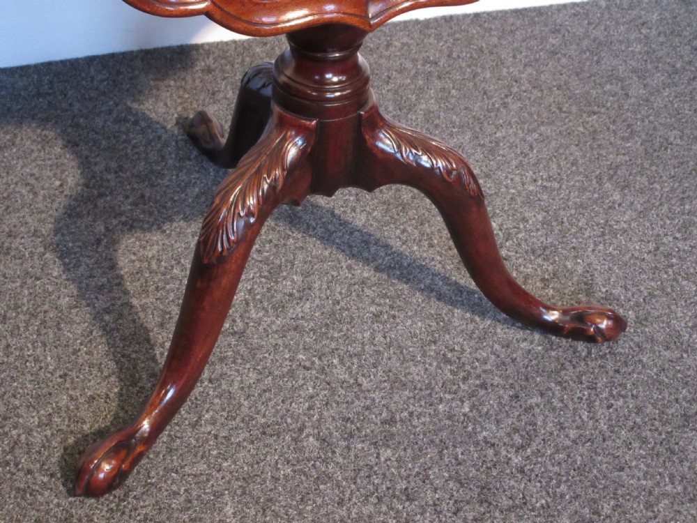George III Mahogany Tripod, Supper or Lamp Table, Circa 1775 View IV