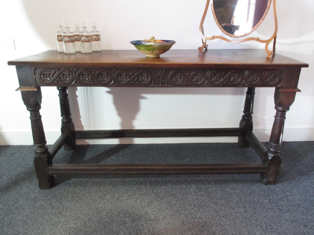Late 17th Century Oak Refectory or Serving Table, Circa 1680