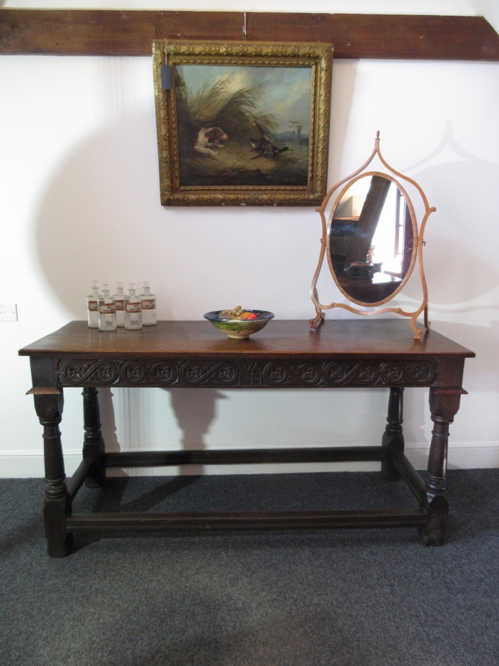 Late 17th Century Oak Refectory or Serving Table, Circa 1680 View II