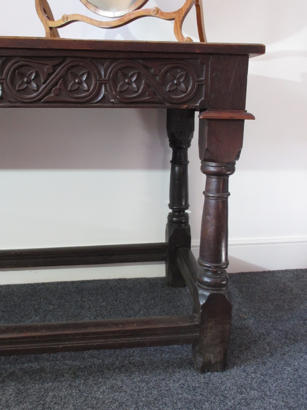 Late 17th Century Oak Refectory or Serving Table, Circa 1680 View IV