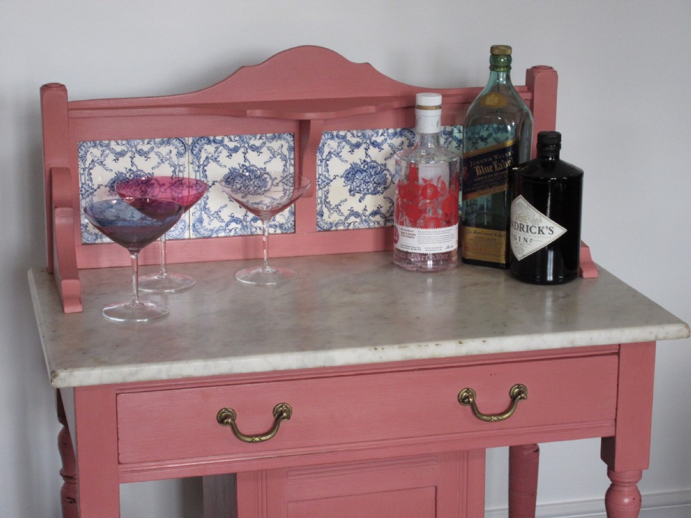 Late Victorian Marble Topped Washstand, Circa 1890 View III