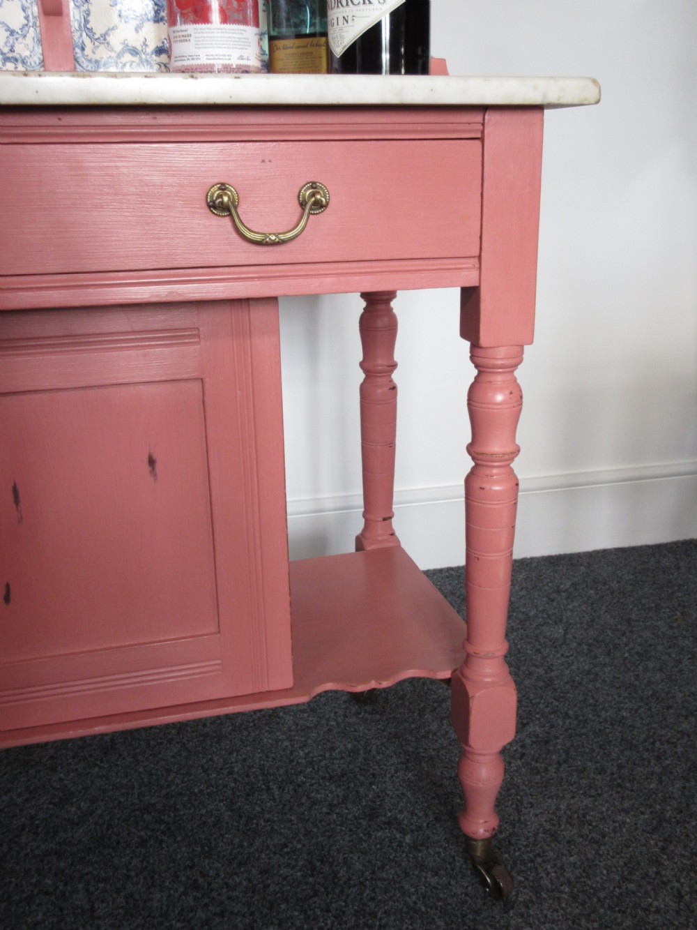 Late Victorian Marble Topped Washstand, Circa 1890 View VI