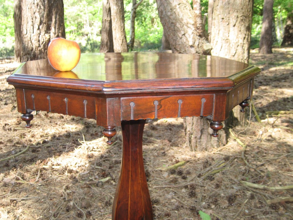 Regency Rosewood Octagonal Occasional Table, Circa 1825 View II