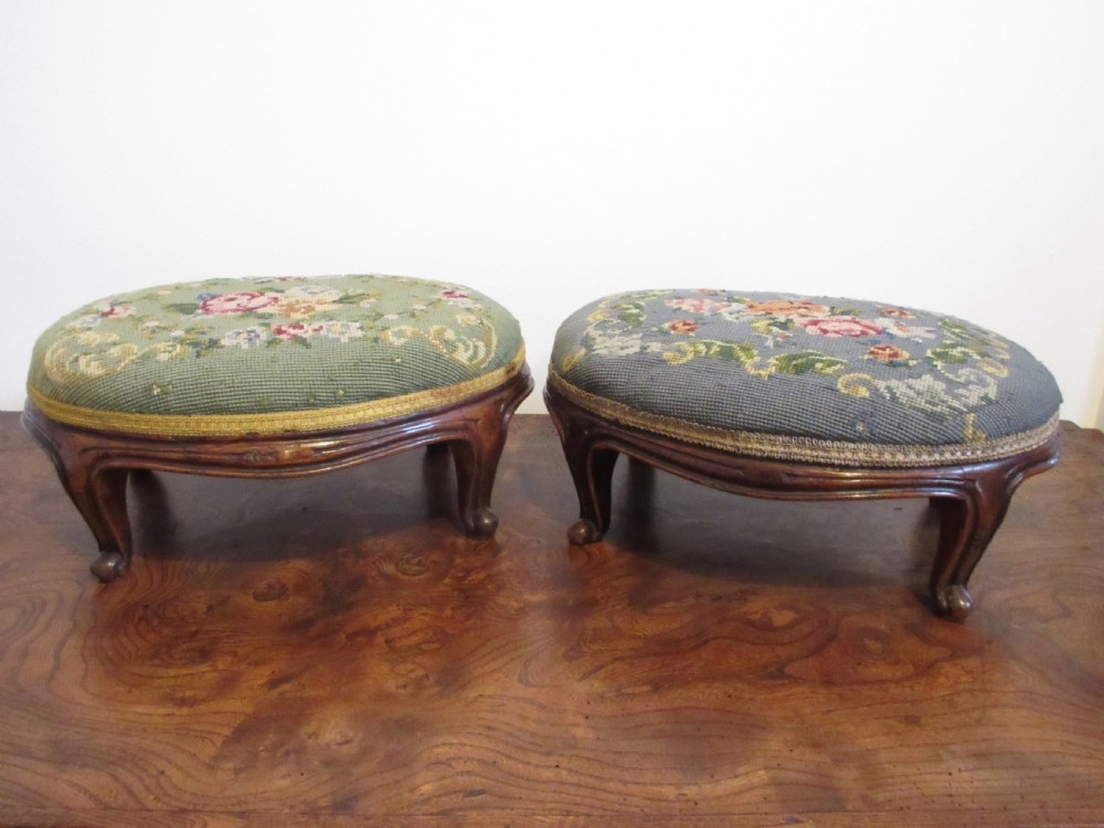 Pair of Victorian Footstools, Circa 1880