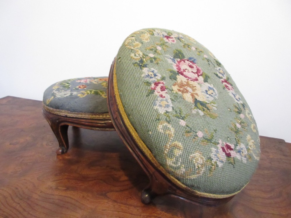 Pair of Victorian Footstools, Circa 1880 View IV