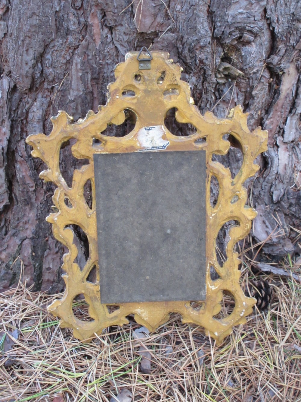 Small 19th Century Florentine Giltwood Mirror, Circa 1850 View IV