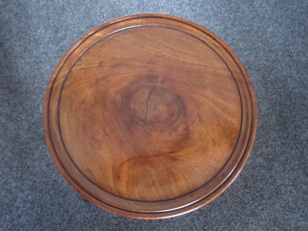 Early 19th Century Mahogany Wine Or Lamp Table, Circa 1800 View VI