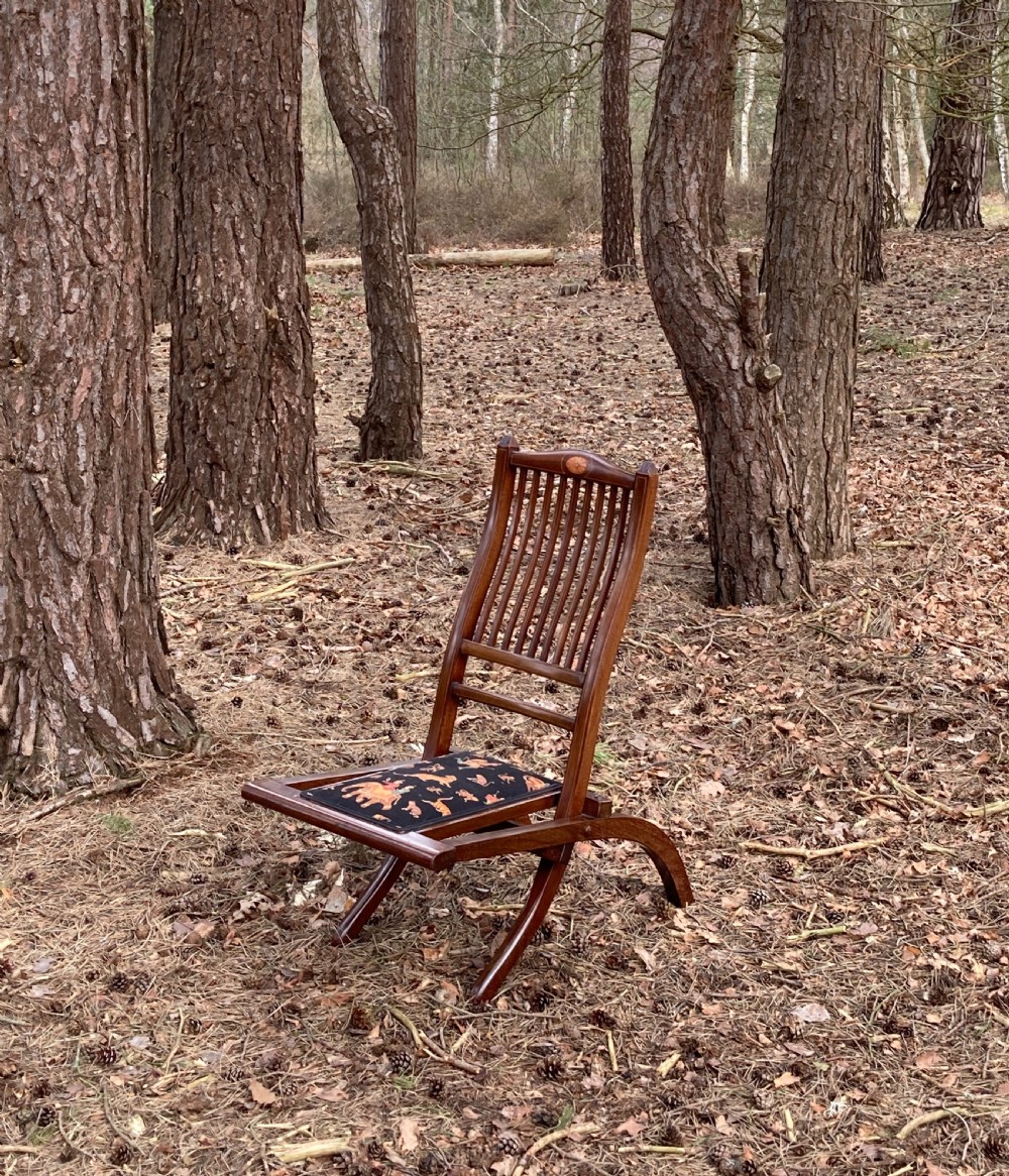 Late Victorian Child's Folding Chair, Circa 1890
