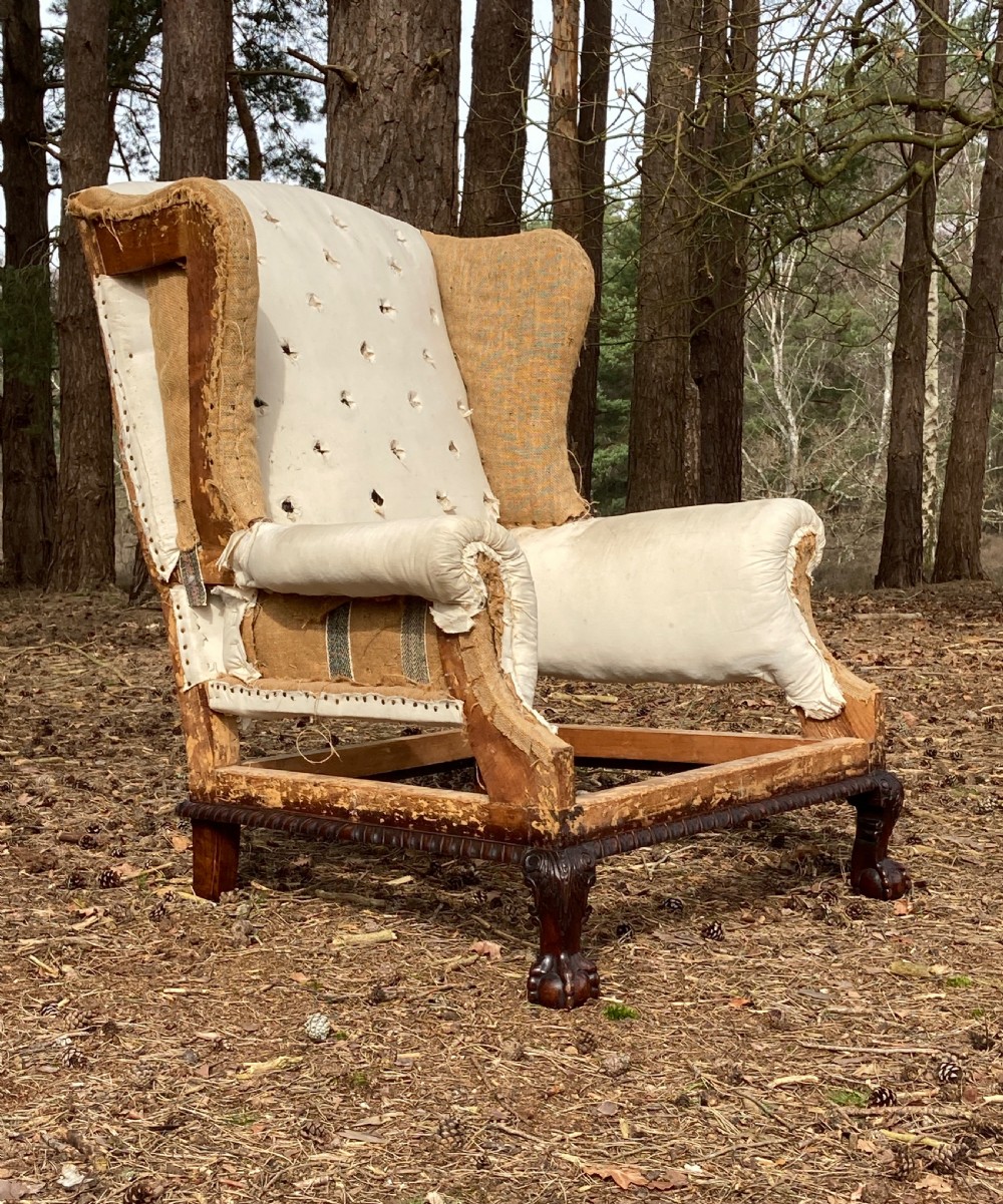 Mahogany Wing Armchair, Circa 1880 View IV
