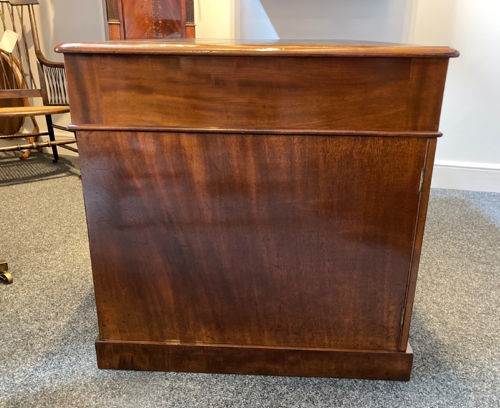 Early Victorian Mahogany Pedestal Desk, Circa 1840 View V